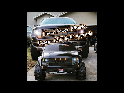 Power wheels Raptor LED light upgrade