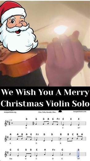 We Wish You a Merry Christmas Violin Solo