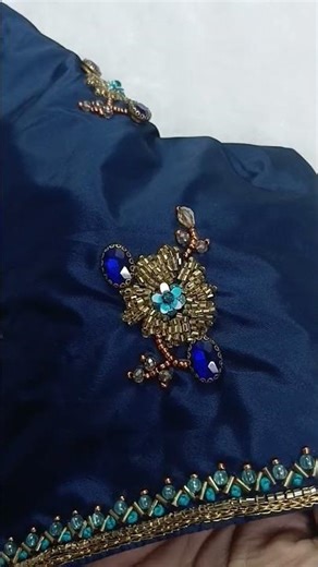 unique and simple aari work blouse design 💫✨