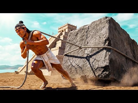Surviving +42°C 1450 AD | Building the Great Pyramid of Tenochtitlan | Aztec Workers vs Jungle
