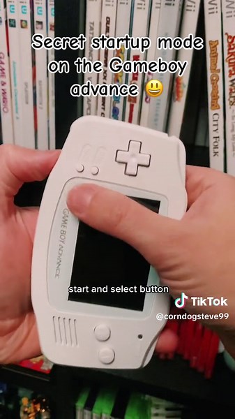 Secret startup mode gameboy advance @foreverwinter1812 @louisfrohock #gameboyadvance #gameboyadvancedsp #videogamesecrets #videogamecollector #nintendo #coolfacts