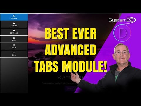 Divi Theme Is This The Best Ever Advanced Tabs Module