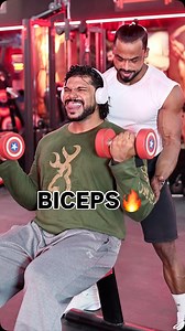 🎯 #BICEPS 🔥 Breakdown:- Half range (mid → top): overloads the peak contraction zone → biceps short head brachialis. Full range: works the entire biceps (long & short head) through stretch and squeeze. 🔑 Benefits of This Superset 1.Peak Emphasis The mid-to-top range keeps constant squeeze enhances peak, hardness, and definition of the biceps. 2.Intense Pump Holding contraction longer increases blood flow veins “pop” and muscle looks fuller. 3.Strength in Short Range Builds strength where bicep