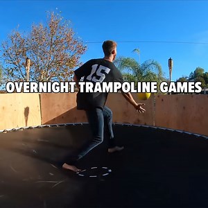 SLEEPING ON A WET TRAMPOLINE FORT 💦 | Dangie Bros