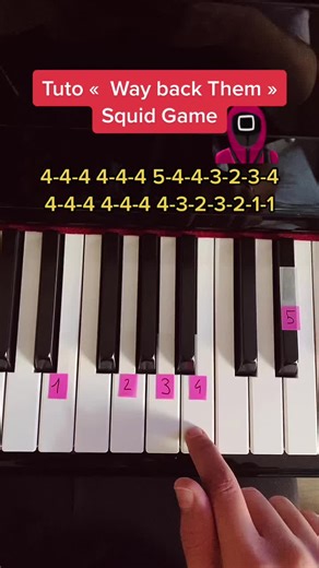 Piano Tutorial: Way Back Theme from Squid Game