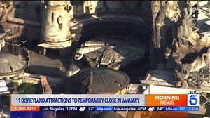 Disneyland attractions closing for refurbishment after the holidays