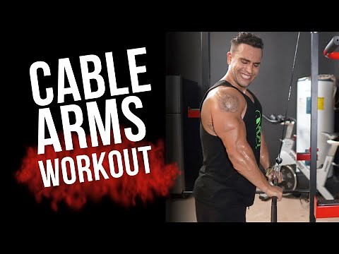 10 Minute Cables Arms Workout | Triceps, Biceps & Forearms!
