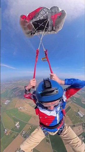 Failed parachute opening - line twist multifunction & cutaway #skydiving #fails #shorts