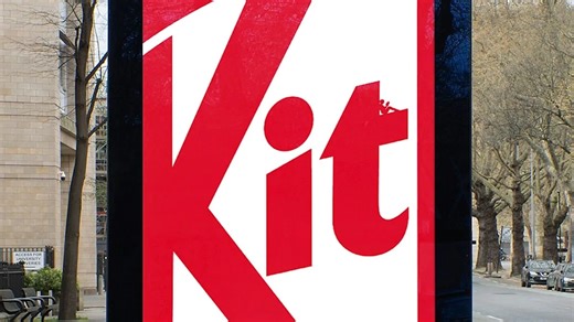 Kit-Kat tweaks its logo in delightful new print ads