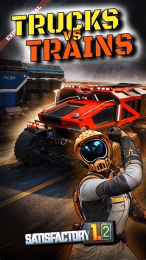 I Replaced My Trains With Trucks… This Happened ! #satisfactory #challenge