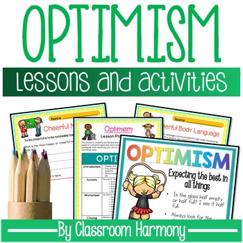 Optimism & Cheerfulness SEL Lessons & Activities | Positive Mindset Character Ed