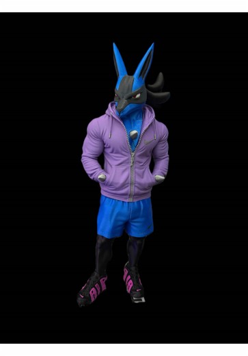 Pumping Lucario: 3D Printed Creation