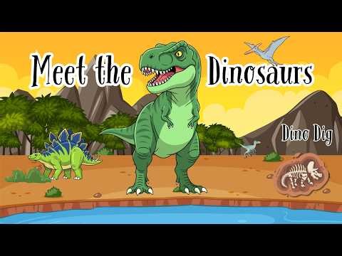 Meet the Dinosaurs 🦕 | DIY Dino Dig for Kids | Herbivore vs Carnivore
