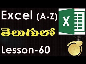 ms-office-excel in Telugu-Creating and modifying Column Charts-Lesson-60