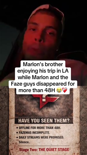Marlon’s brother enjoying his trip in LA while Marlon and the Faze guys disappeared for more than 48H #marlon #faze