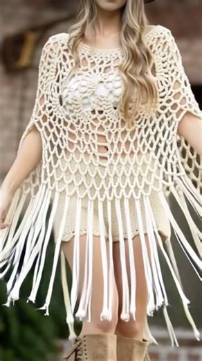 Crochet coverup #crochet #crochetpatterns #crochetprojects