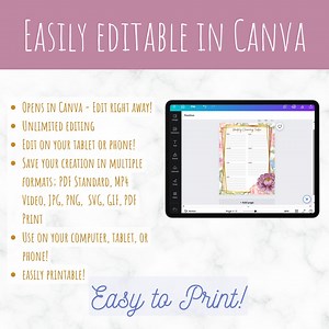 Floral Cleaning Planner – Weekly Cleaning Task List (canva Editable, Printable) - Etsy UK