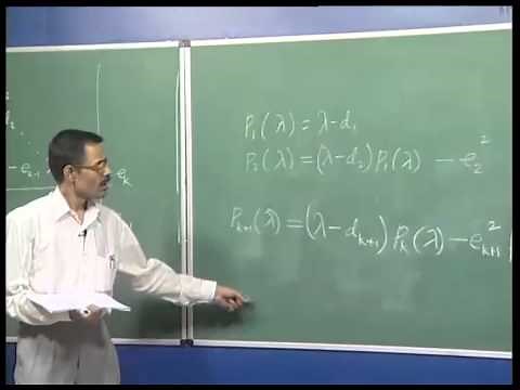 Mod-02 Lec-09 Householder Method, Tridiagonal Matrices