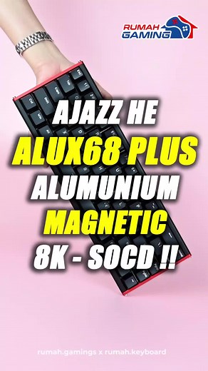 AJAZZ ALUX68 HE: Keyboard Mekanik 65% dengan Magnetic Switch