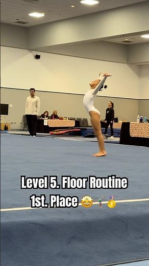 Level 5. Floor Routine 1st. Place 🥇🤸🏽‍♀️ #floorroutine #gymnasticshorts #level5 #usagymnastics