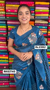 18K views · 143 reactions | Crushed Tussar Zari Embroidery...