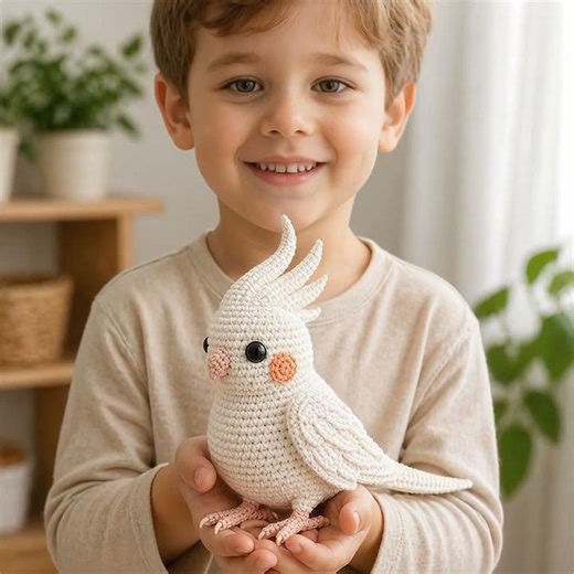 Amigurumi Cockatiel Crochet Pattern PDF | Easy & Cute Bird Tutorial #crochetideas #crochetpattern