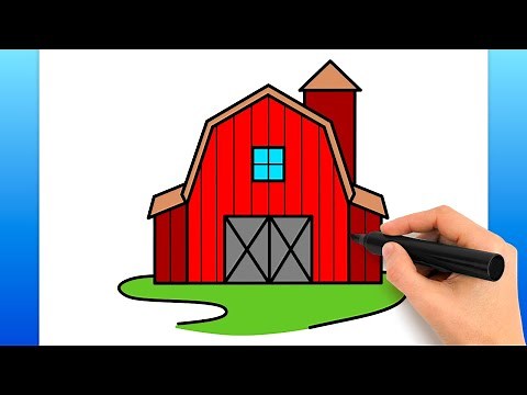 How To Draw A Barn (Easy Drawing Tutorial)