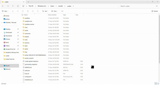 8. Codex will create a Skill for that task and place in the skills subfolder I mentioned earlier. Go to skills folder and open the folder of the skill you created.Within the folder, open SKILL md file.Just like the AGENTS file, you can edit it if you want to.