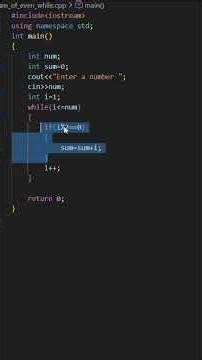 Sum of even numbers with While loop in c++