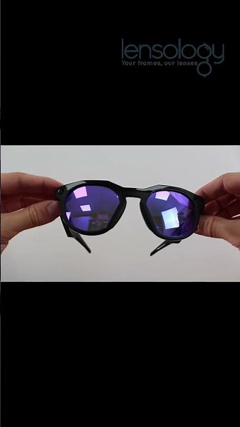 We 😍 the look of these Purple Mirror Tinted Sunglasses in the Oakley Meta frame! #shorts