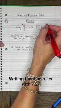 8th 7.2 Writing Function Rules #functions #rules