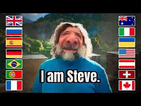 "I am Steve" in 8 different languages