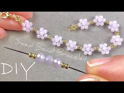 Daisy Beaded Bracelet Tutorial: How to Make Seed Bead Flower Bracelets