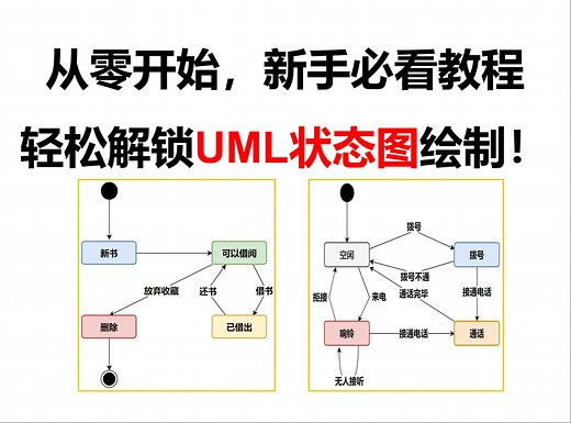 从零开始，新手必看教程，轻松解锁UML状态图绘制！