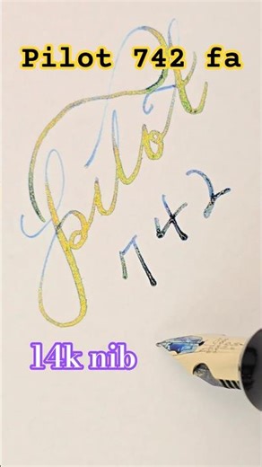 파이롯트 742 Fa #만년필 #calligraphy #fountainpen #pilot