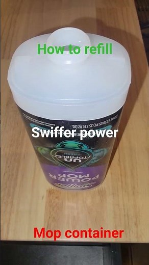 how to refill a swiffer power mop container.