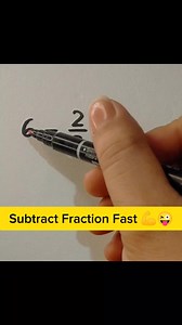 Subtract fraction fast 💪🤗 #mathematics #mathtricks | Mathtuto