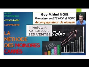 #Comprendre la méthode des MOINDRES CARRES pour prévoir les ventes - exercices et corrigés