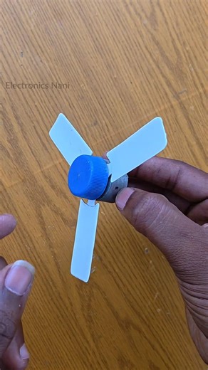 diy mini fan with dc motor | diy projects #diy #shorts #dcmotor #fan