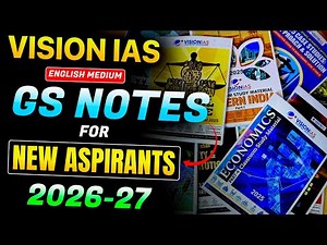 Vision Ias English Medium Gs Notes for 2026-27 || Prelims & Mains Complete Notes