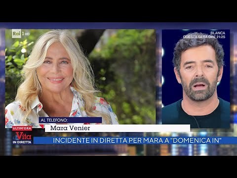 Live accident for Mara Venier on "Domenica In" - La vita in diretta 11/22/2021