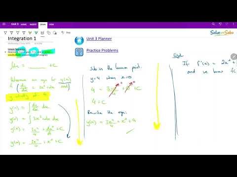 Integration to find C Introduction - Unit 3 Math Methods
