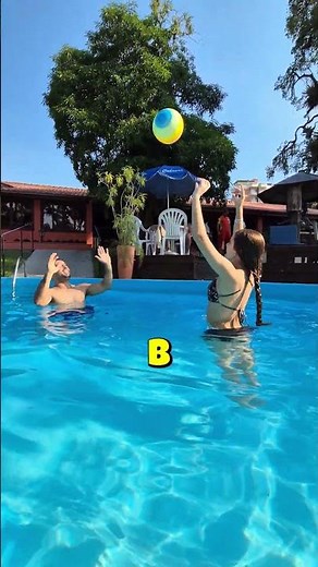 Desafio volei na piscina #shorts #challenge