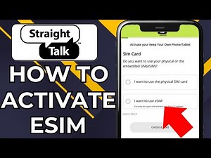 HOW TO ACTIVATE STRAIGHT TALK ESIM