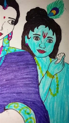 Krishna Art with maa//#krishna //#art //#maa//#shortsvideo //#viral