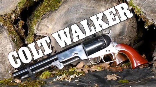 柯尔特沃克M1847转轮手枪射击