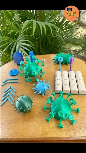 Criando uma Maquete Interativa de Vírus e Bactérias