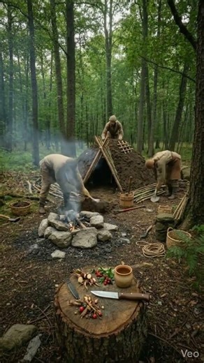 Building a Small Forest Survival House