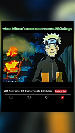 When Minato's team come to save 5th hokage 🥶#naruto #minato #narutoshippuden