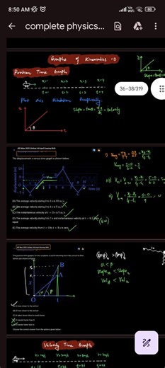 Question 1: Displacement vs Time Graph Analysis The displacemen... | Filo